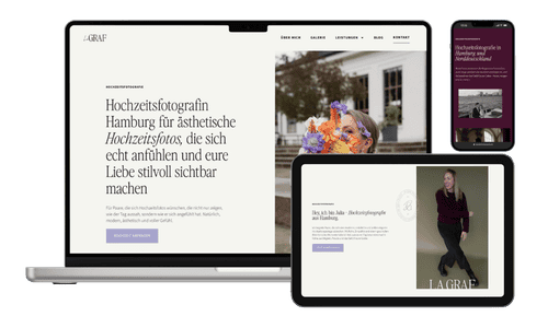 Mockup des Enverion-Projekts La Graf Photography